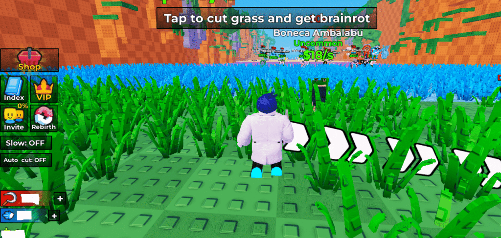 Cut Grass for Brainrots Max Rebirth