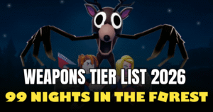99 Nights in the Forest Weapons Tier List 2026 (Best Weapons Ranked)