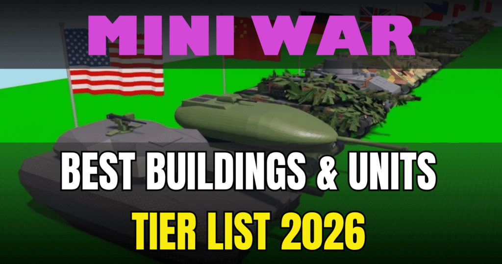 Mini War Roblox Tier List 2026 Best Buildings & Units