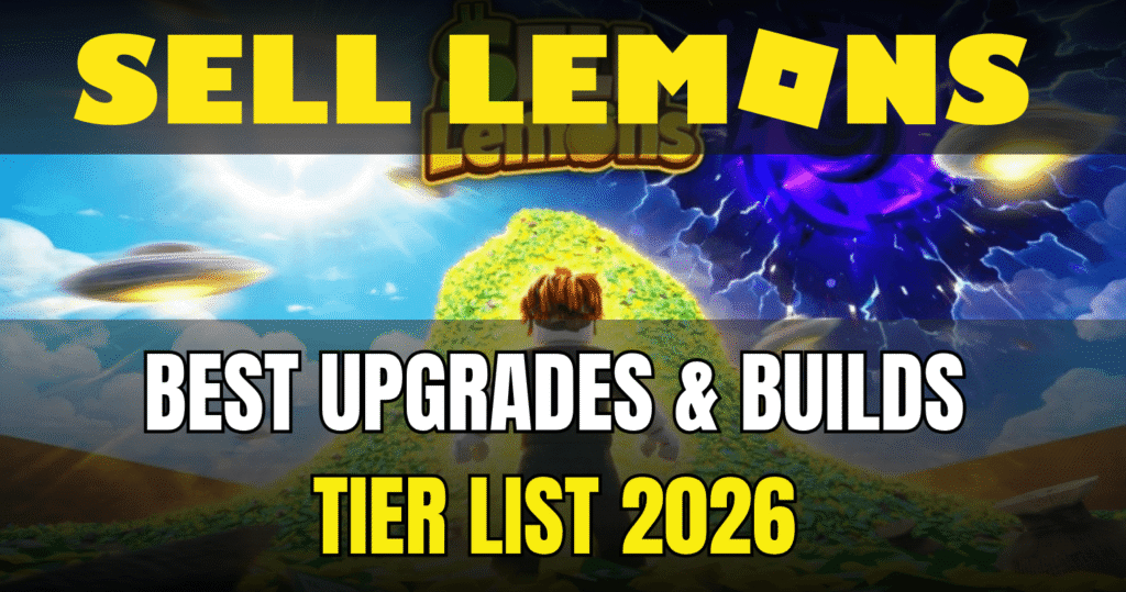 Sell Lemons Tier List 2026 Best Upgrades & Builds