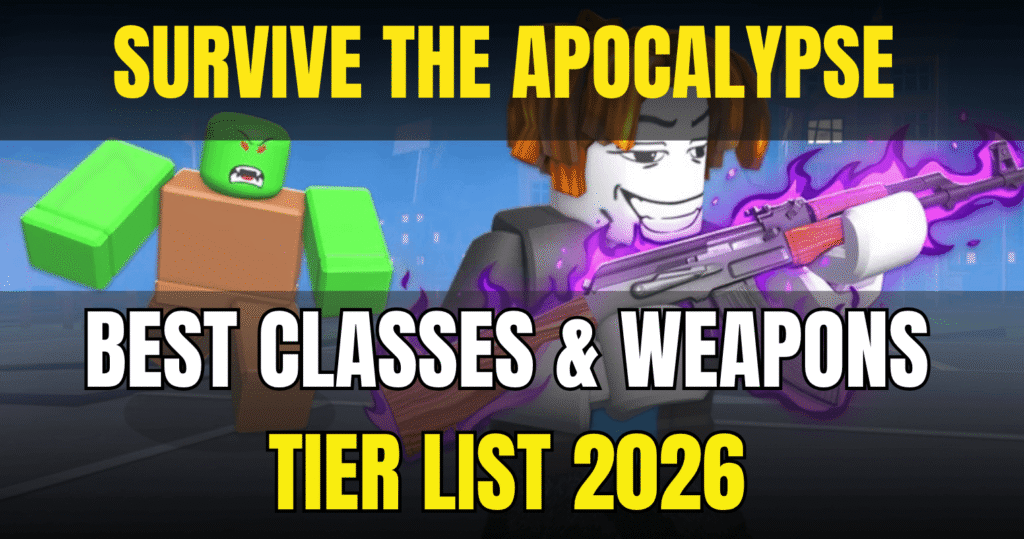 Survive the Apocalypse Tier List 2026 Best Classes & Weapons