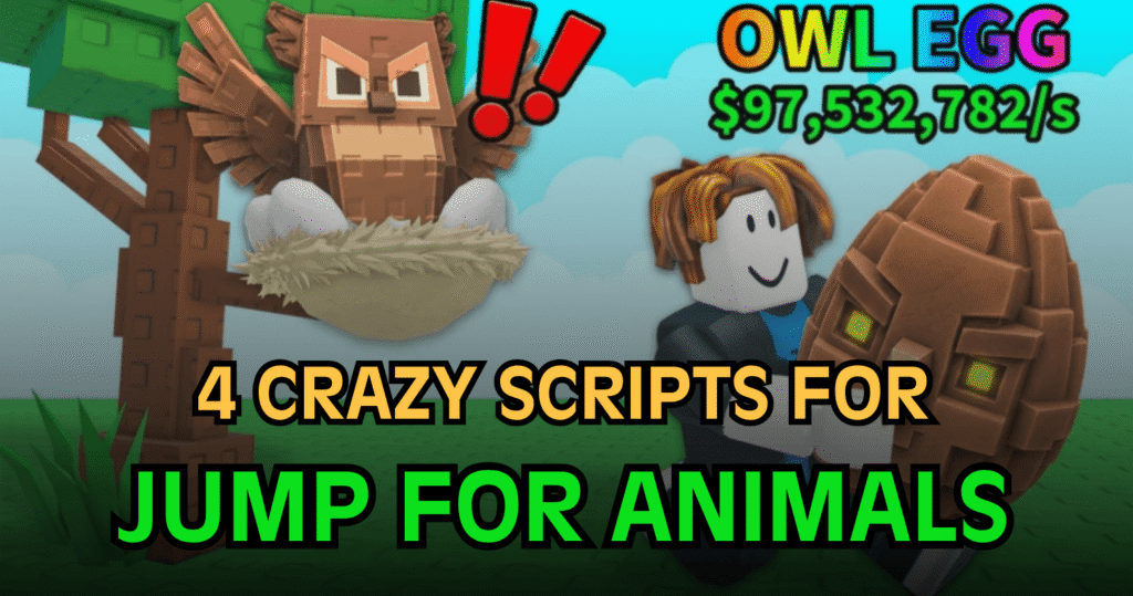 4 Crazy Jump for Animals Scripts - Auto Steal Hatch Farm Teleports & More